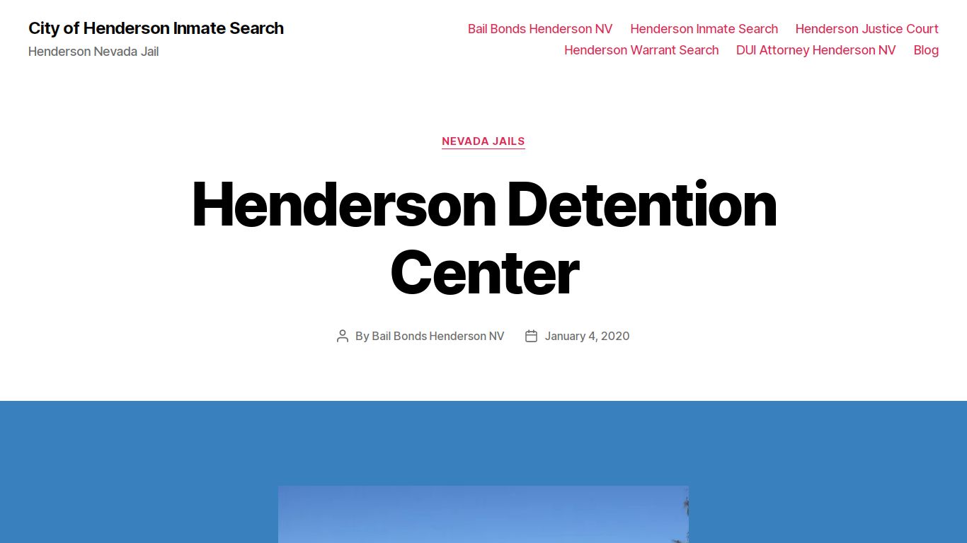 Henderson Detention Center - City of Henderson Inmate Search