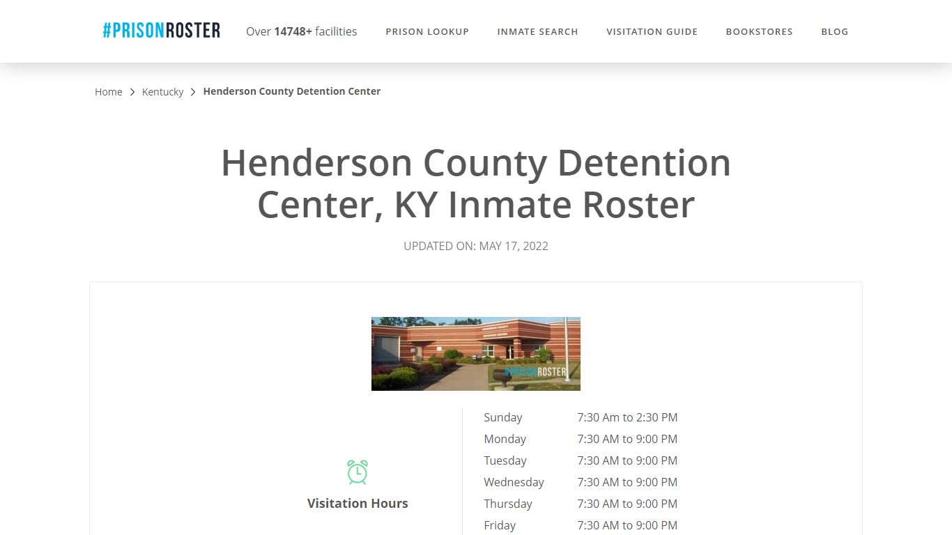 Henderson County Detention Center, KY Inmate Roster